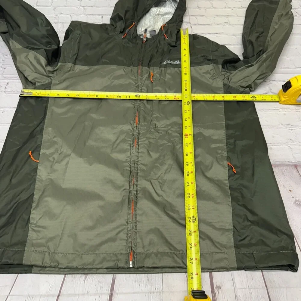 Eddie Bauer Men Outdoor Hiking Windbreaker Rain Coat Jacket Size Large B376 -9